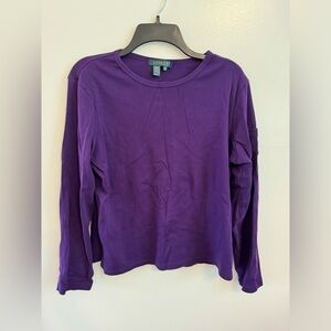 Lauren Ralph Lauren Purple Long Sleeve Top - XL